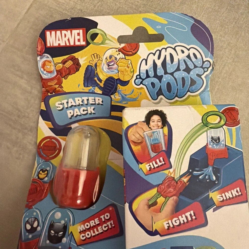 Marvel Hydro Pods Starter Pack Water Action Figure Toy NEW!